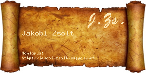 Jakobi Zsolt névjegykártya