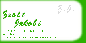 zsolt jakobi business card